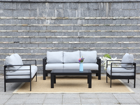 SGS 4pcs high quality Alu Outdoor Sofa